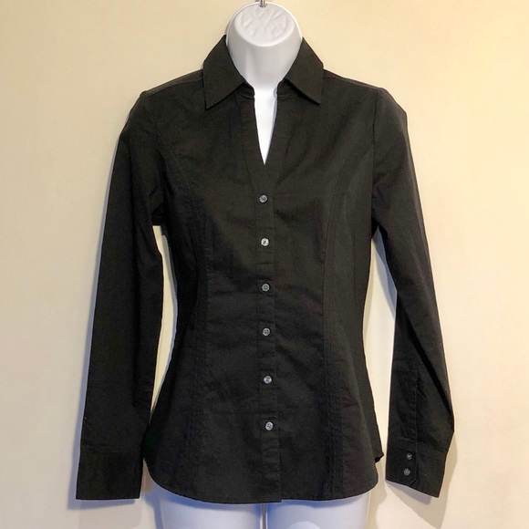 EXPRESS Original Long Sleeve Essential Shirt - Picture 2 of 4